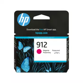 HP 912 Magenta Cartucho de tinta original, Magenta, 1 ud., 315 páginas