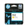 HP 912 Amarillo Cartucho de tinta original, Amarillo, 1 ud., 315 páginas