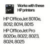 HP 912 Negro Cartucho de tinta original, Negro, 1 ud., 250 páginas
