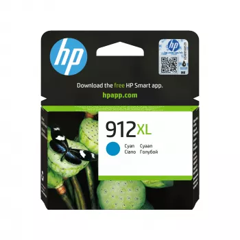 HP 912XL Alto rendimiento Cian Cartucho de tinta original, Cian, 1 ud., 700 páginas
