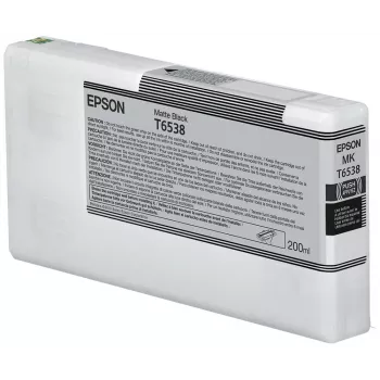 Epson T6538 Negro mate Cartucho de tinta (200ml), Negro mate, Tinta pigmentada, 200 ml, 1 ud.