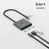 TP-Link UH3020C Hub de interfaces USB Type-C 5000 Mbit/s Gris