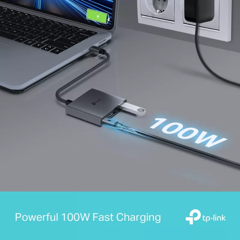 TP-Link UH3020C Hub de interfaces USB Type-C 5000 Mbit/s Gris