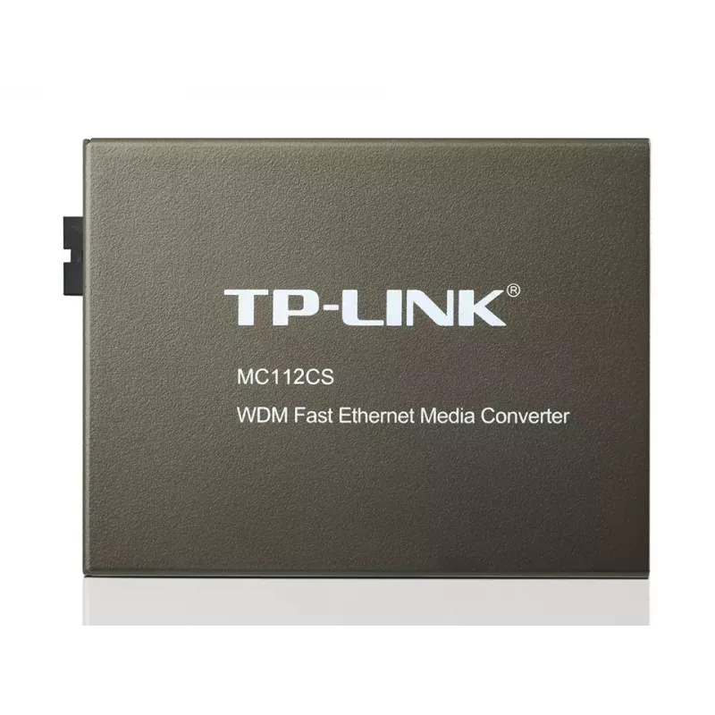 TP-Link MC112CS Convertidor de medios de red 100 Mbit/s Monomodo Negro