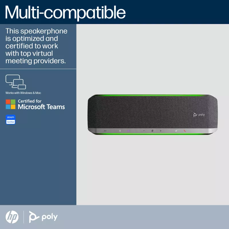 Altavoz de conferencia certificado para Microsoft Teams HP Poly Sync 60