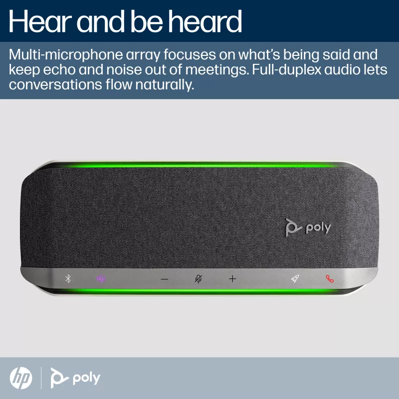 HP Poly Sync 40+ altavoz de conferencia USB-A USB-C certificado para Microsoft Teams + adaptador BT700 USB-A