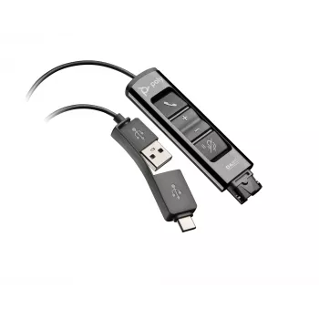 HP Poly DA85 adaptador USB a QD negro TAA