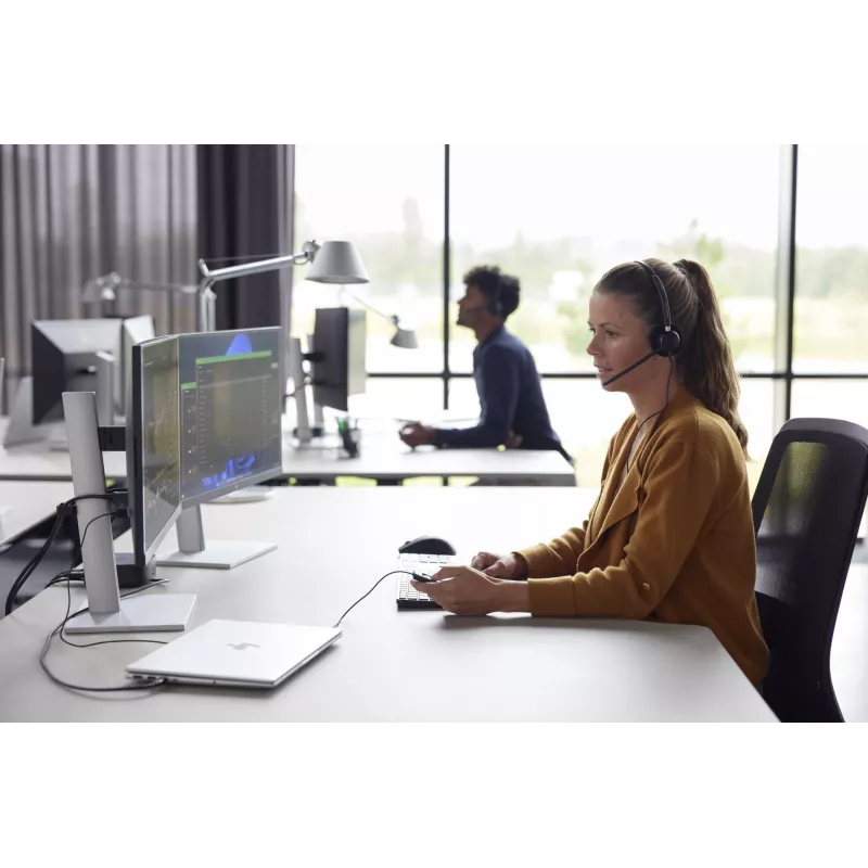 HP Poly EncorePro 525 auricular estéreo con USB-A certificado para Microsoft Teams