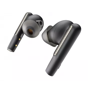 HP Poly Voyager Free 60+ UC Carbon negro auriculares + adaptador BT700 USB-C + estuche de carga con pantalla táctil