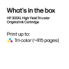 HP 303XL cartucho de tinta original tricolor de alto rendimiento, cian, magenta, amarillo, 1 ud., 415 páginas