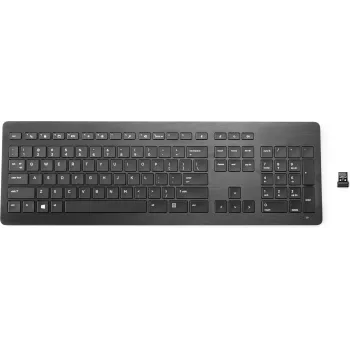 HP teclado inalámbrico Premium tamaño completo negro RF inalámbrico membrana