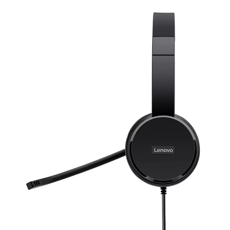 Auriculares/headset Lenovo 4XD0X88524 con cable diadema oficina/call center negro