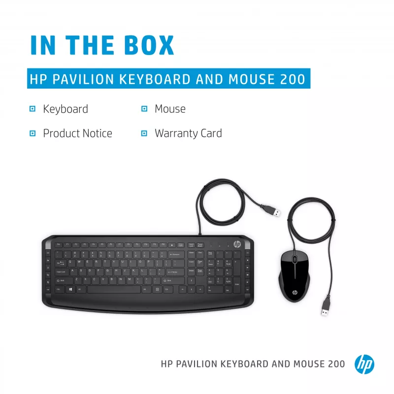Conjunto de teclado y ratón HP Pavilion teclado y ratón 200