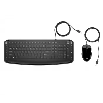 HP 250 kit de teclado y ratón con cable, negro