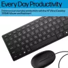 HP Wired Desktop 320MK ratón y teclado tamaño completo USB con cable negro
