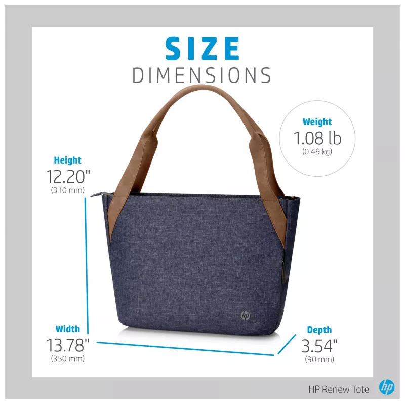 Bolsa toploader HP Renew 14 Navy Tote