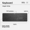 Combinación de ratón y teclado inalámbricos HP 230, negro, ratón incluido