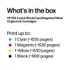 HP 953 pack de 4 cartuchos de tinta negro/cian/magenta/amarillo Original