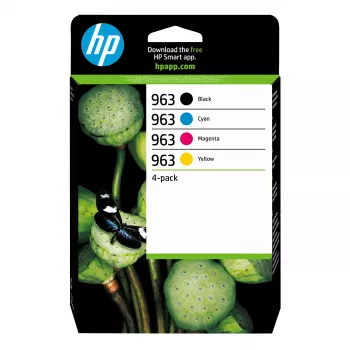 HP 963 pack de 4 cartuchos de tinta negro/cian/magenta/amarillo Original
