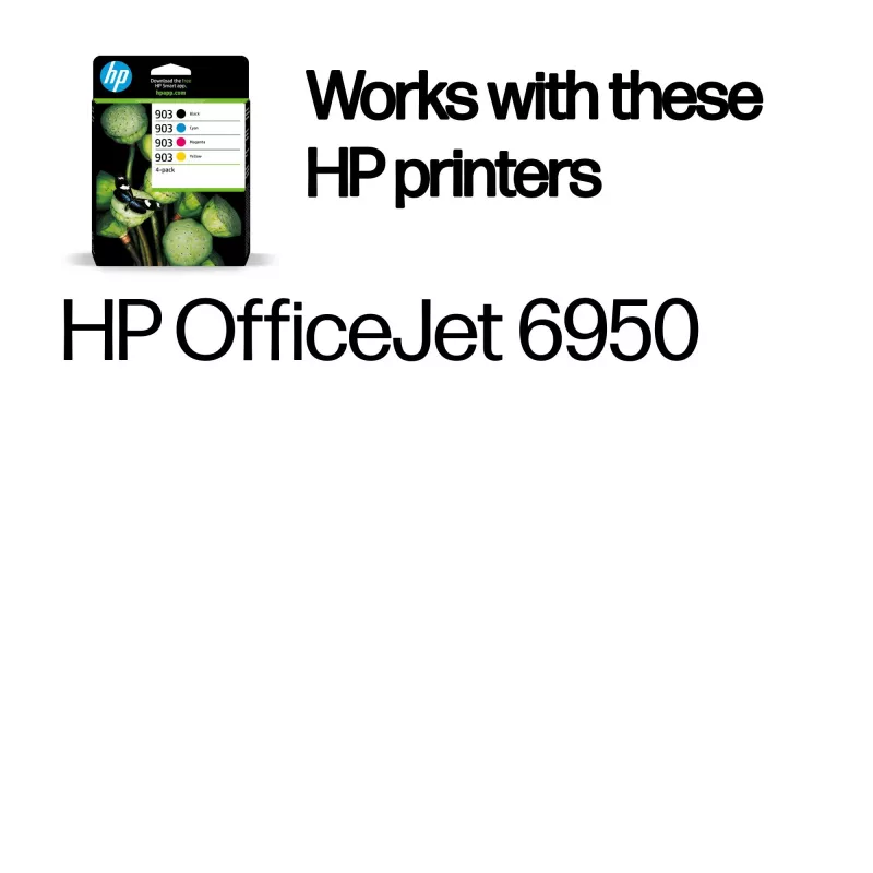 HP 903 pack de 4 cartuchos de tinta negro/cian/magenta/amarillo Original