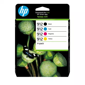 HP 912 pack de 4 cartuchos de tinta negro/cian/magenta/amarillo Original