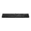 Teclado con cable HP 125 tamaño completo USB membrana negro