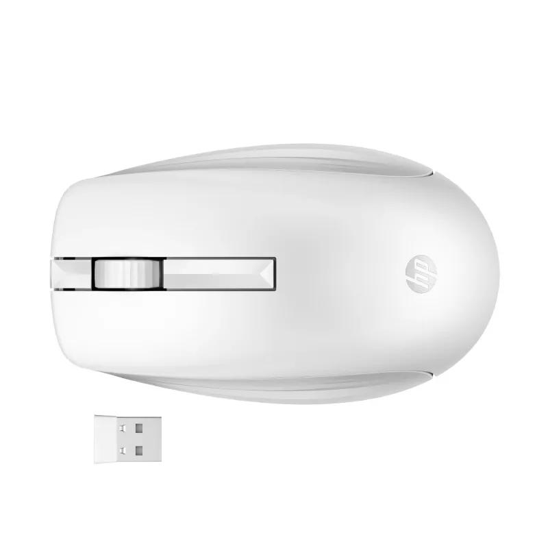 HP 650 Combo de teclado y ratón inalámbricos tamaño completo, blanco