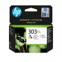 HP 303XL Cartucho de tinta original tricolor de alto rendimiento, Cian, Magenta, Amarillo, 1 unidad, 415 páginas