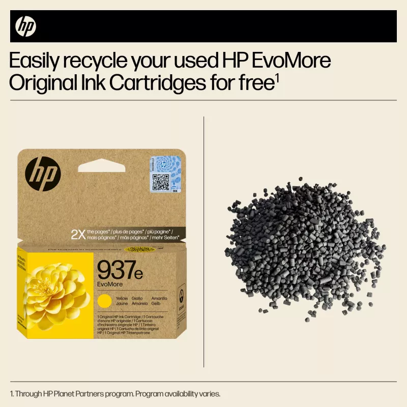 HP 937e EvoMore Amarillo Tóner Original