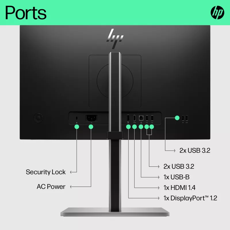 HP E-Series E22 G5 FHD monitor, 54,6 cm (21,5 pulgadas), Full HD, LCD, 5 ms (reacondicionado)