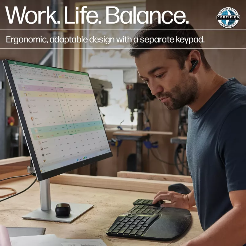 Teclado inalámbrico ergonómico HP 965