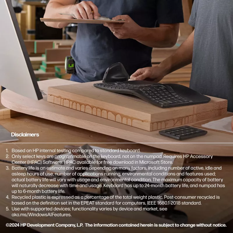 Teclado inalámbrico ergonómico HP 965