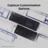 Teclado gaming Kingston HP HyperX Alloy Rise Modelo 7G7A3AA#ABD — teclado mecánico compacto con cable EAN 0