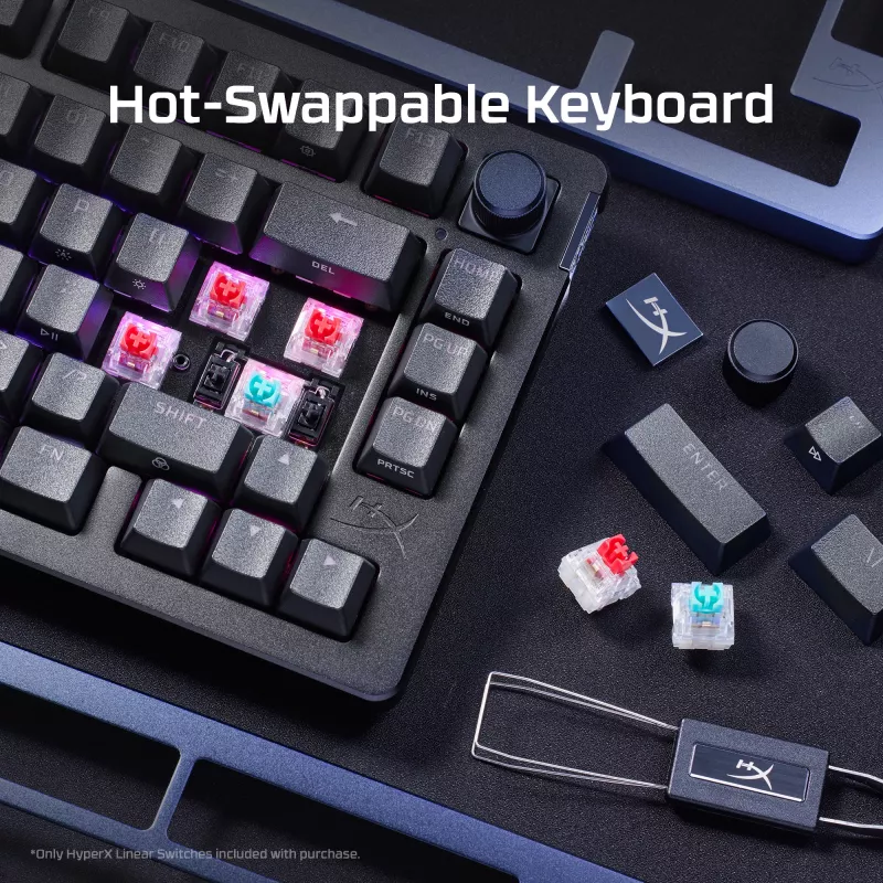 Teclado gaming Kingston HP HyperX Alloy Rise Modelo 7G7A3AA#ABD — teclado mecánico compacto con cable EAN 0