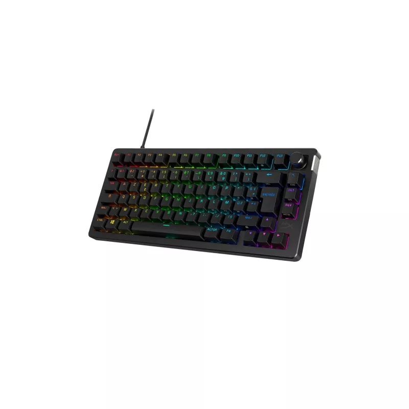 Teclado mecánico gaming Kingston (HyperX) Alloy Rise 75 – formato compacto 75%, con cable, Modelo 7G7A4AA#ABD