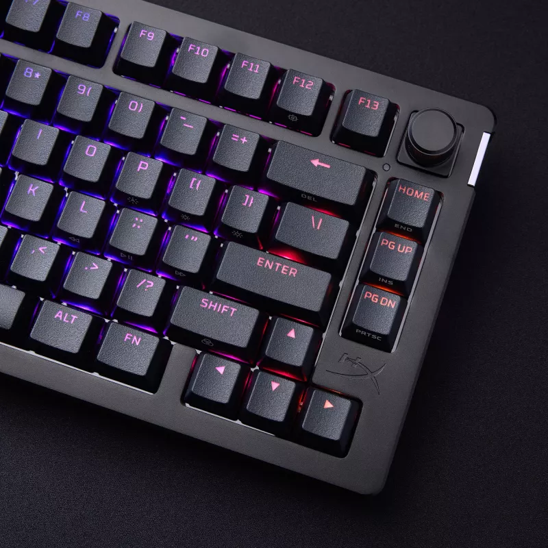 Teclado mecánico gaming Kingston (HyperX) Alloy Rise 75 – formato compacto 75%, con cable, Modelo 7G7A4AA#ABD