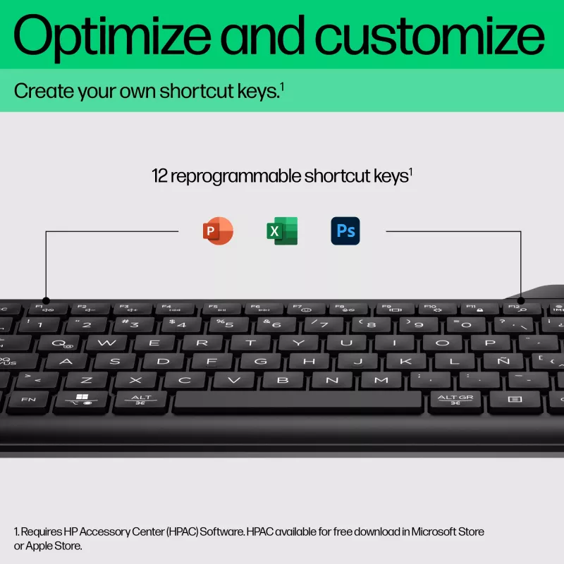 Teclado inalámbrico Bluetooth multidispositivo HP 460