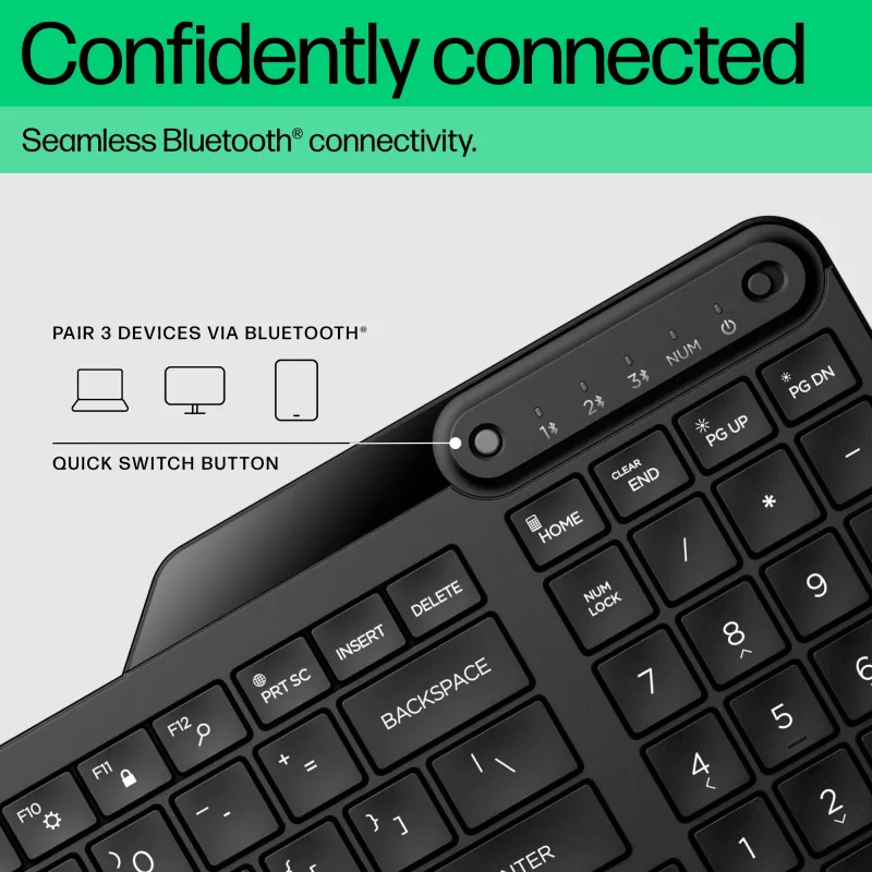 Teclado inalámbrico Bluetooth multidispositivo HP 460