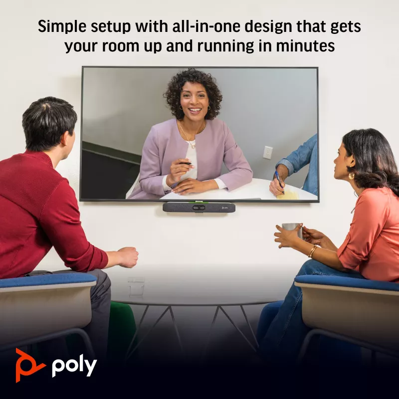 Videobar todo en uno POLY Studio X30 4K Ultra HD 60 fps Zoom 5x