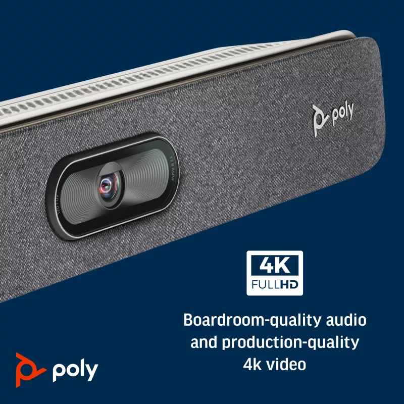 Videobar todo en uno POLY Studio X30 4K Ultra HD 60 fps Zoom 5x