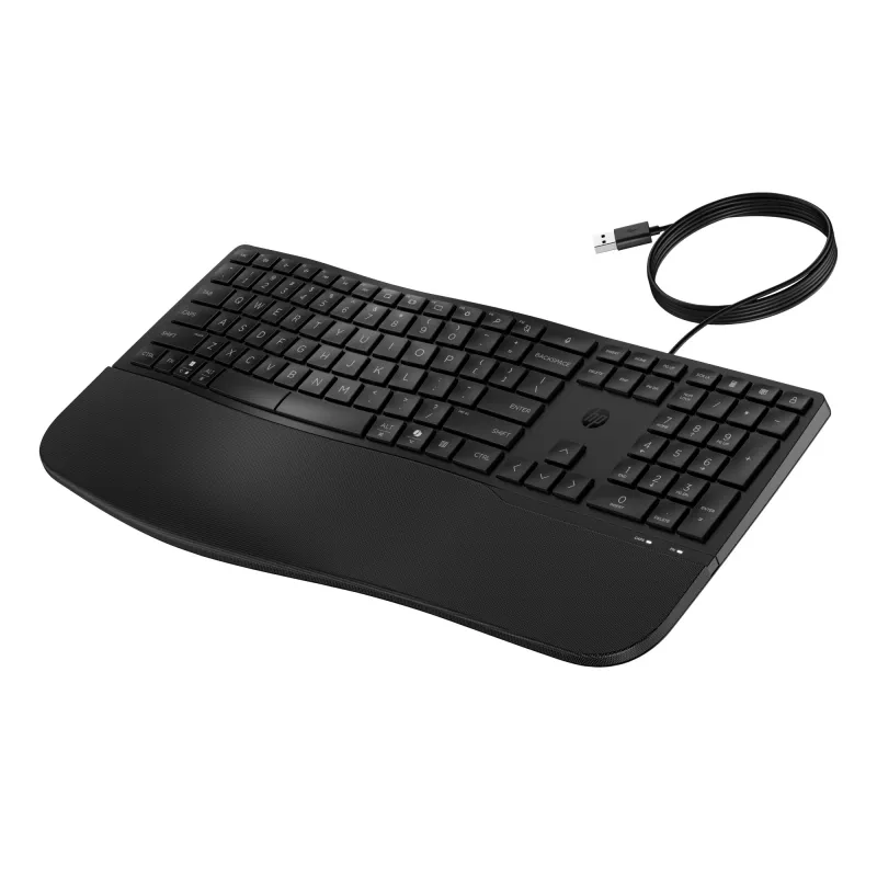 HP 480 Teclado con cable de tamaño completo USB Negro 1,5 m
