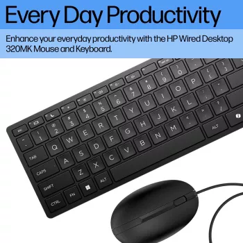 HP Wired Desktop 320MK Ratón y teclado