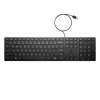 HP Wired Desktop 320K Teclado de tamaño completo USB Membrana Negro
