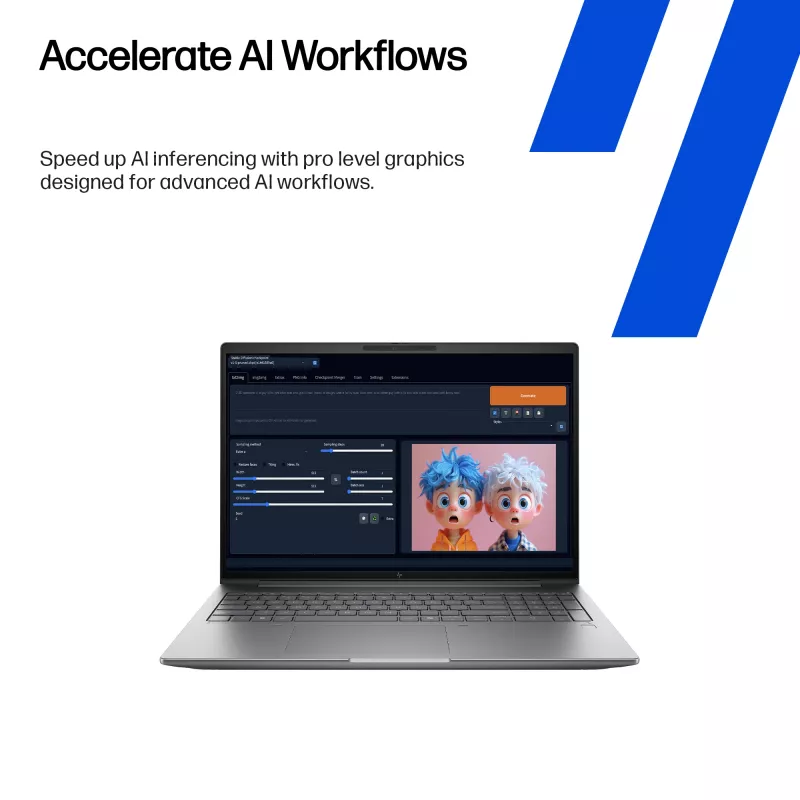 Estación de trabajo móvil HP Zbook X G1i Intel Core Ultra 7 32GB 1TB Nvidia RTX PRO 2000 Windows 11