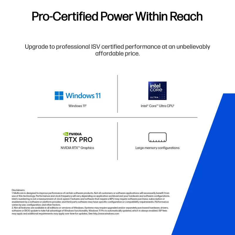 Estación de trabajo móvil HP Zbook X G1i Intel Core Ultra 7 32GB 1TB Nvidia RTX PRO 2000 Windows 11
