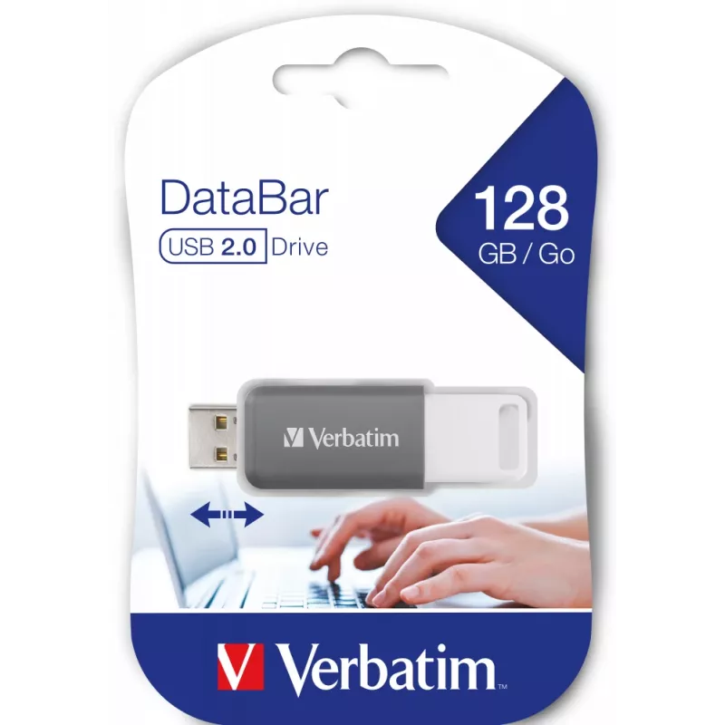 Verbatim V DataBar Memoria USB 128 GB USB Type-A 2.0 Gris