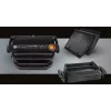 Parrilla de contacto Tefal GC7148 — 2000 W, carcasa de acero inoxidable, rectangular, termostato ajustable, superficie de parrilla, 365×365×175 mm