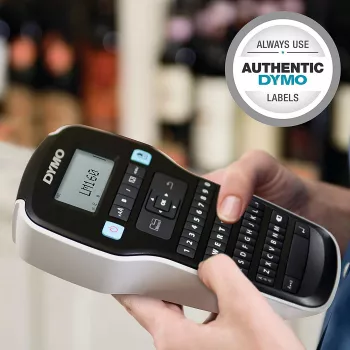 DYMO LabelManager ™ 160 QWERTZ, QWERTZ, D1, transferencia térmica, 180 x 180 DPI, 12 mm/s, Negro, Plata