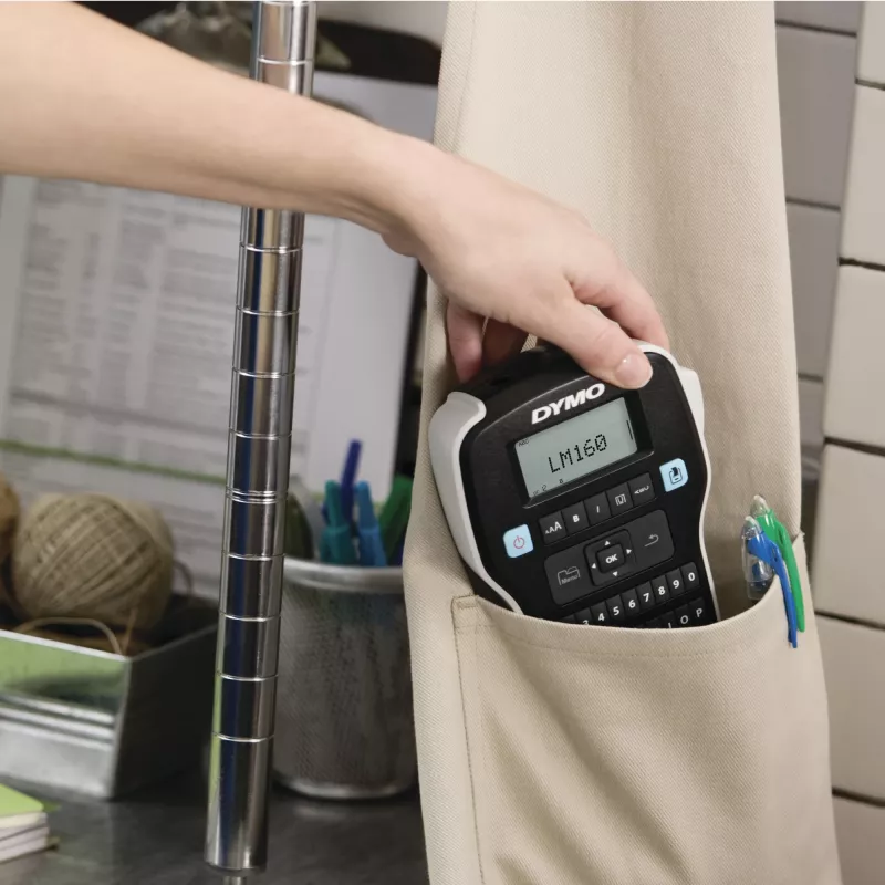 DYMO LabelManager ™ 160 QWERTZ, QWERTZ, D1, transferencia térmica, 180 x 180 DPI, 12 mm/s, Negro, Plata