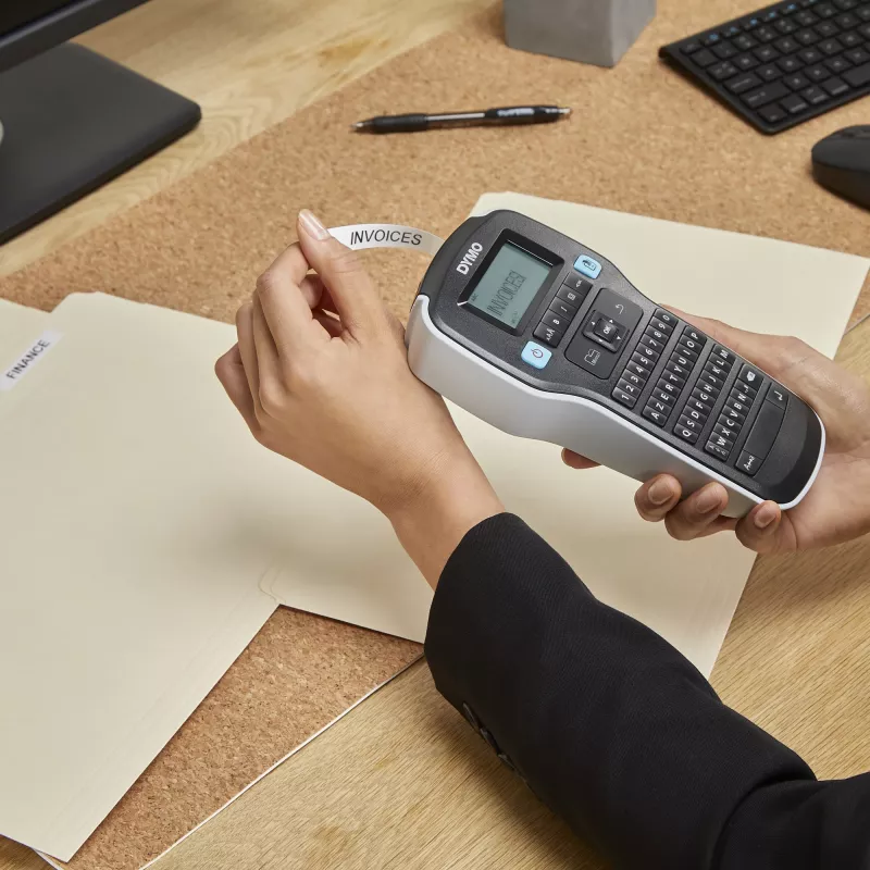 DYMO LabelManager ™ 160 QWERTZ, QWERTZ, D1, transferencia térmica, 180 x 180 DPI, 12 mm/s, Negro, Plata